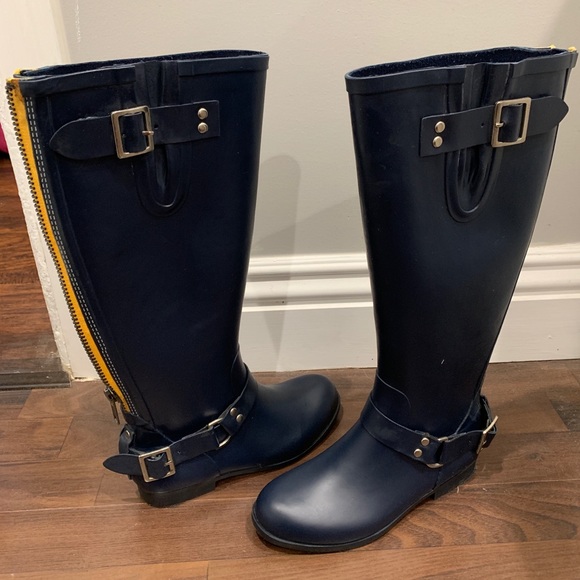 Steve Madden Navy rain boots - Picture 4 of 6